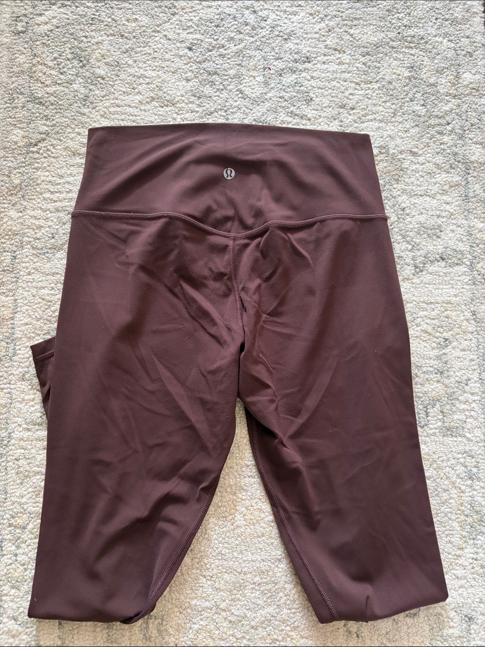 lululemon athletica Women Deep Brown Cropped Athletic Leggings